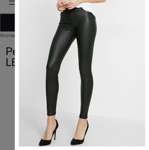 Express faux leather leggings